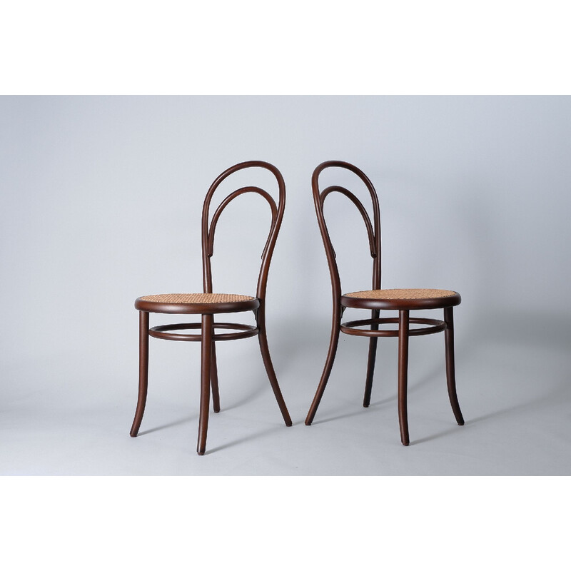 Pair of vintage N°18 chairs by Gebrüder Thonet