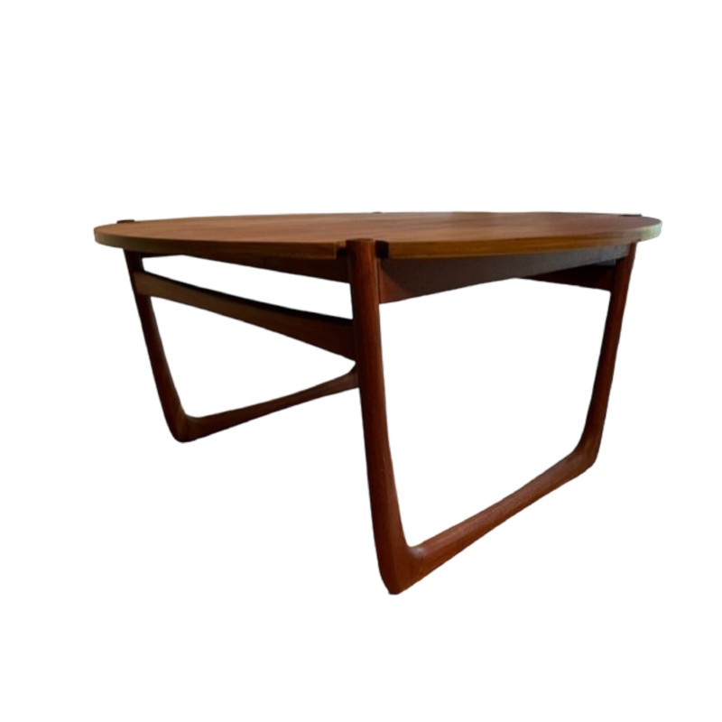 Table basse vintage en teck par Peter Hvidt et Orla Mølgaard pour France and Son, 1960