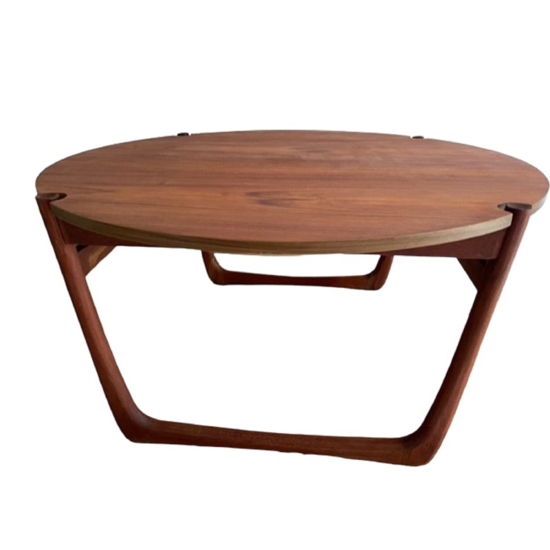 Table basse vintage en teck par Peter Hvidt et Orla Mølgaard pour France and Son, 1960