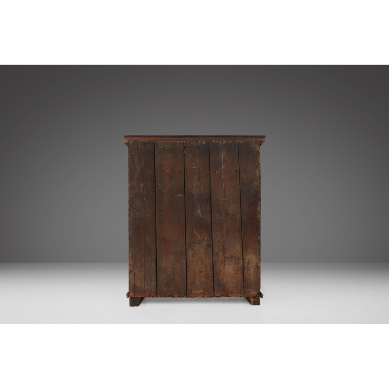 Flemish vintage sideboard in oak wood