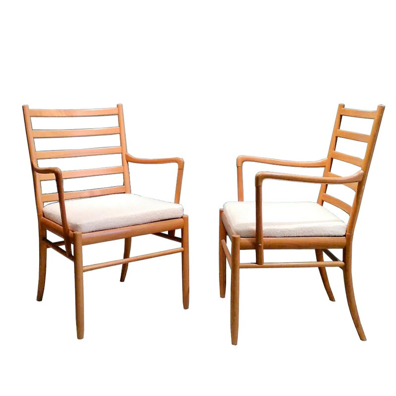 Pair of vintage scandinavian armchairs - 1960s