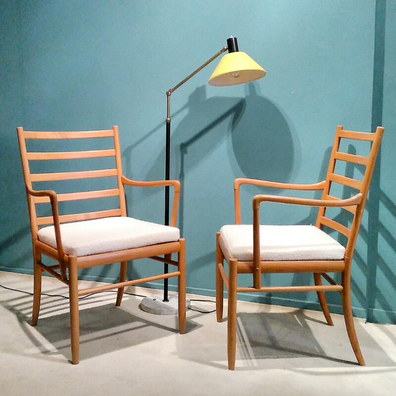 Pair of vintage scandinavian armchairs - 1960s