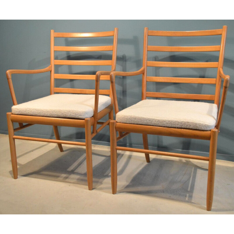 Pair of vintage scandinavian armchairs - 1960s