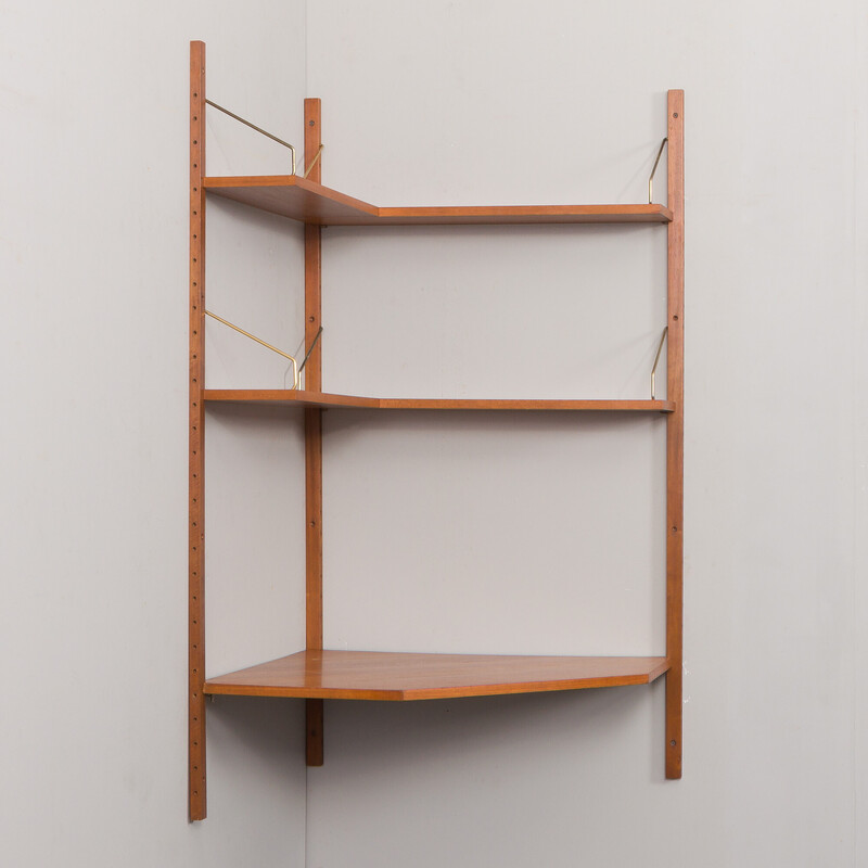 Vintage teak wall unit by Poul Cadovius for Cado, Denmark 1960