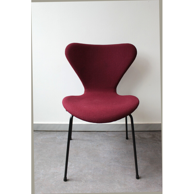 Lot de 4 chaises vintage série 7 par Arne Jacobsen pour Fritz Hansen, Danemark 1967