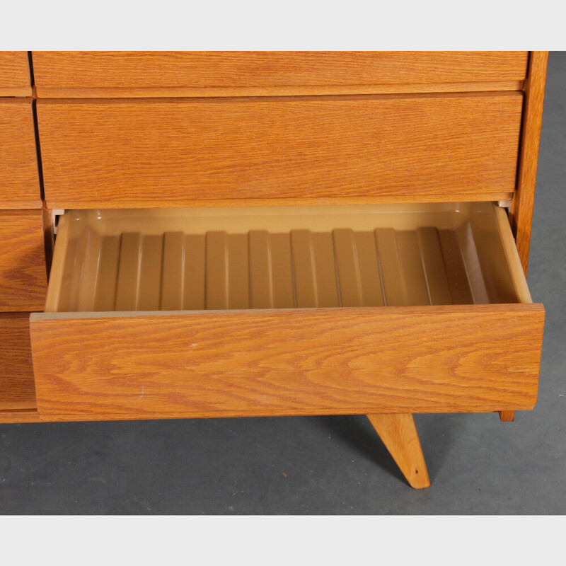 Vintage chest of drawers model U-453 in wood by Jiri Jiroutek for Praha, Czechoslovakia 1960