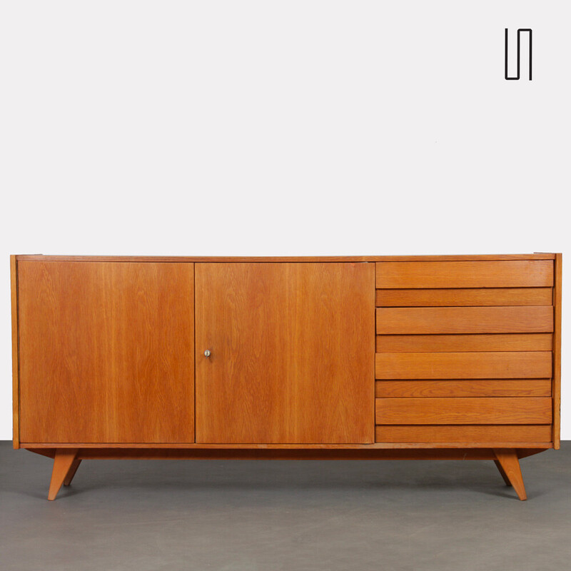 Vintage model U-460 sideboard by Jiroutek for Interier Praha, Czechoslovakia 1960