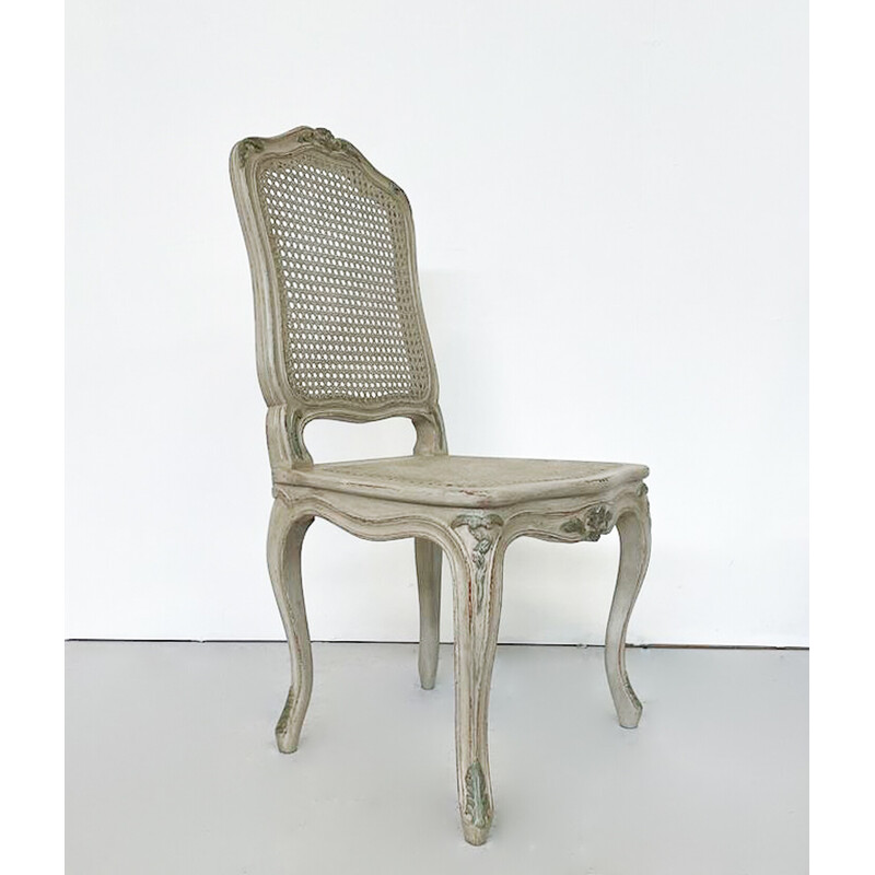 Set of 12 vintage cane chairs, Belgium 2000