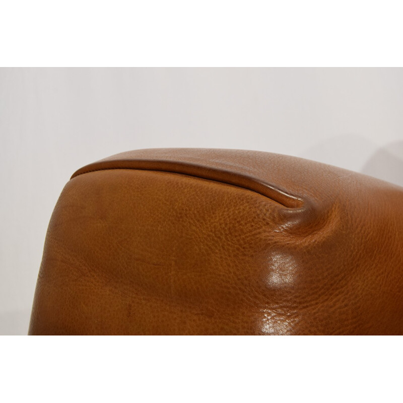 Fauteuil lounge Fatboy Cognac en cuir de Molinari - 1980