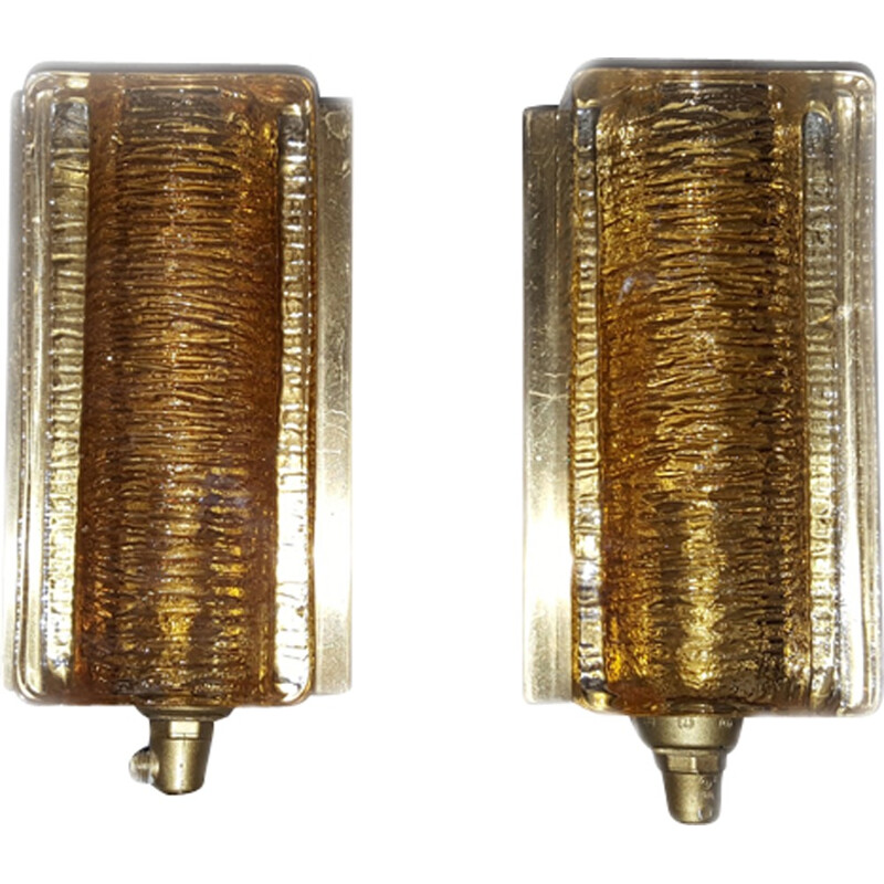 Set of two small Danish wall lamps from Vitrika - 1970s