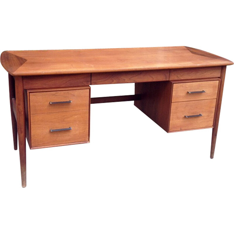 Vintage scandinavian teak desk - 1960