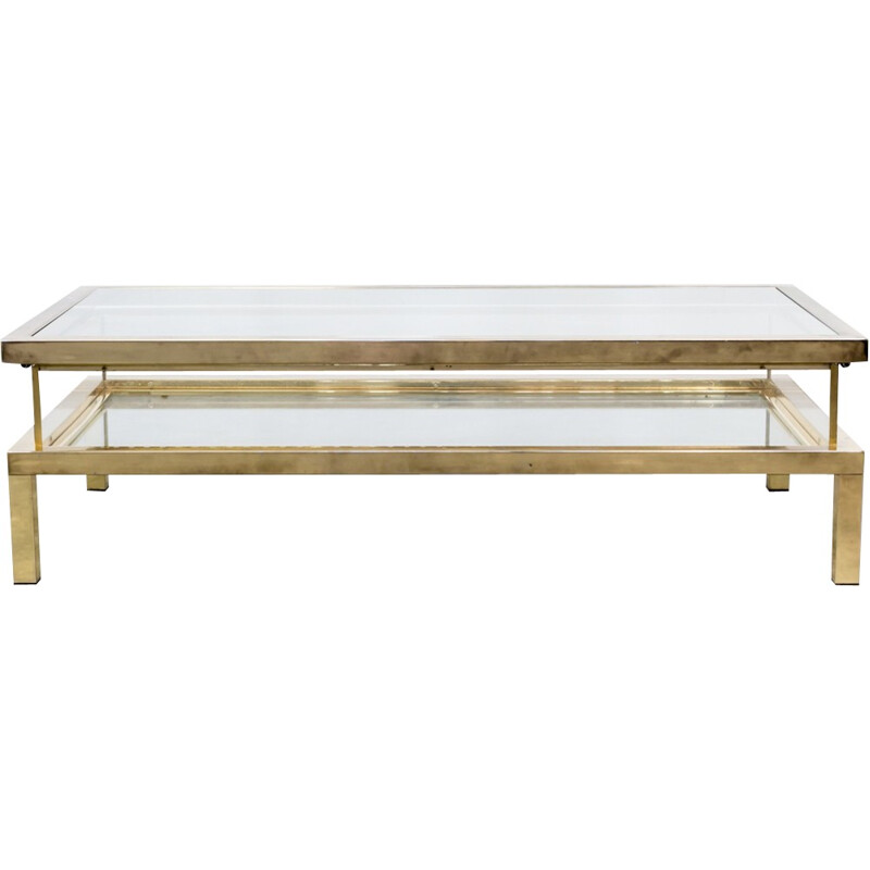 French Maison Jansen sliding coffee table - 1950s