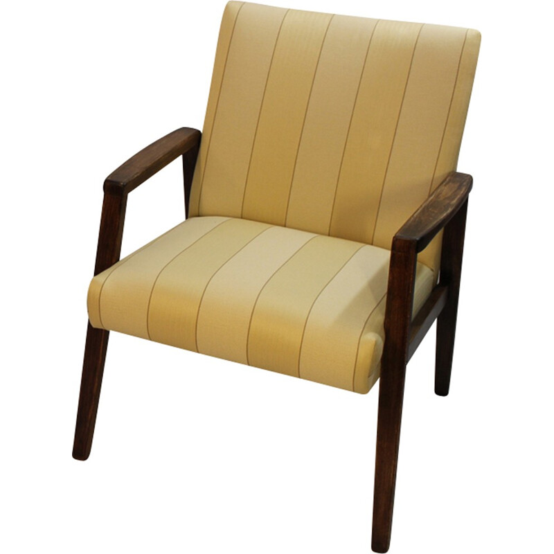 Paire de fauteuils vintage jaune - 1960