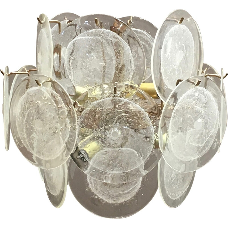 DISC Murano chandelier by GINO VISTOSI - 1960s