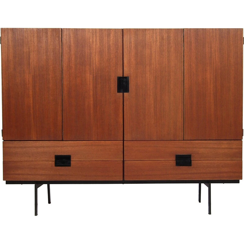 Pastoe teak highboard - 1950s