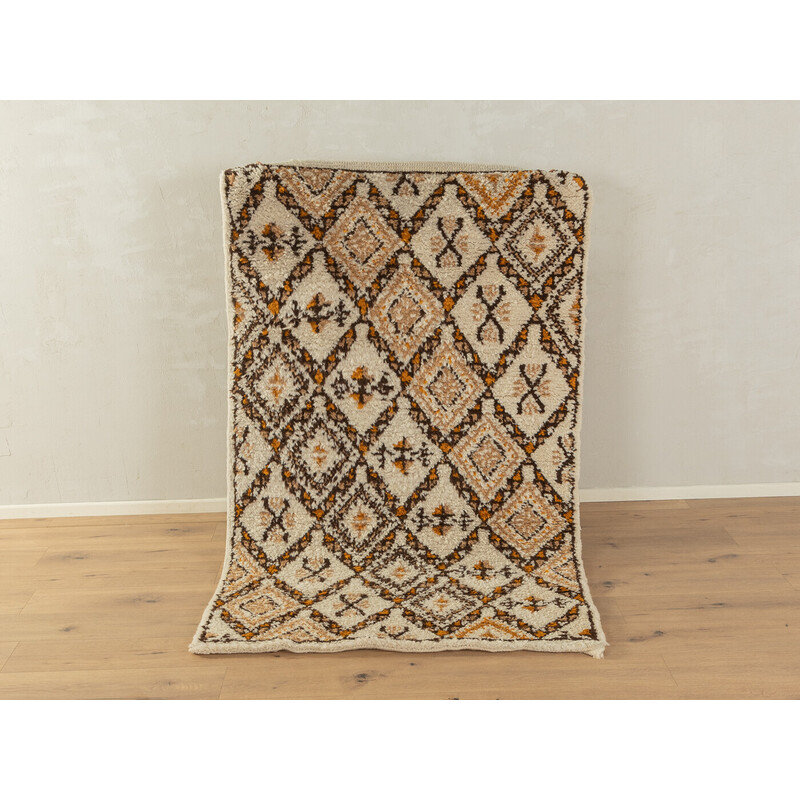 Vintage Berber velvet rug, Tunisia 1960