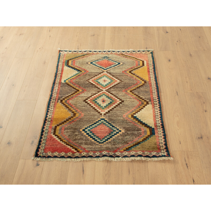 Vintage Berber velvet rug, Morocco 1960