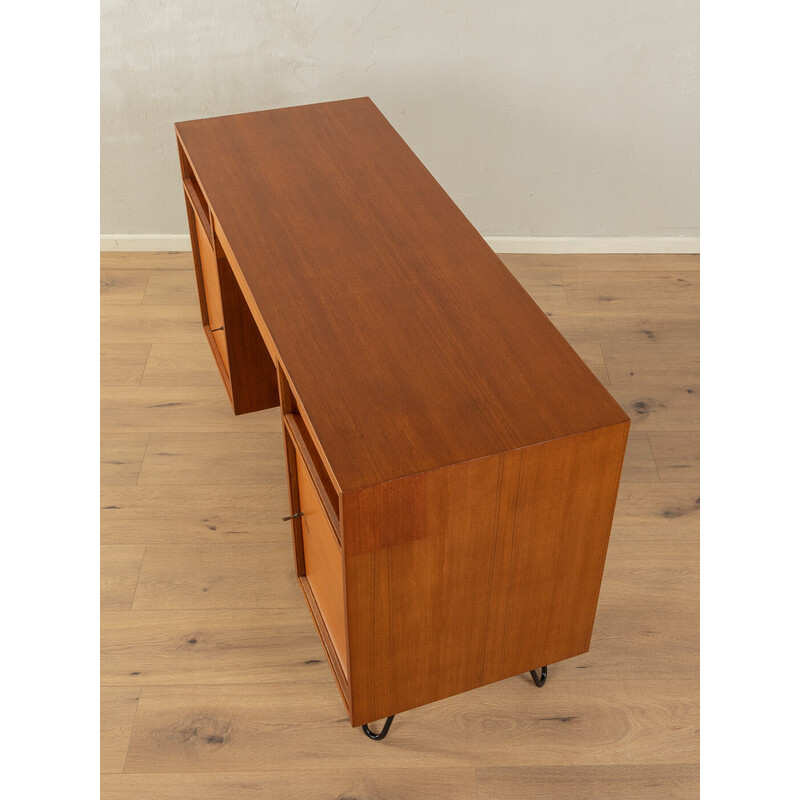 Vintage teak veneer desk by Lothar Wegner, Germany 1960