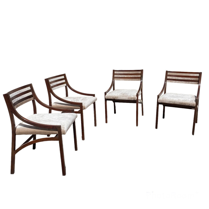 Set of 4 vintage "110" rosewood chairs by Ico Parisi for Cassina, Italy 1961