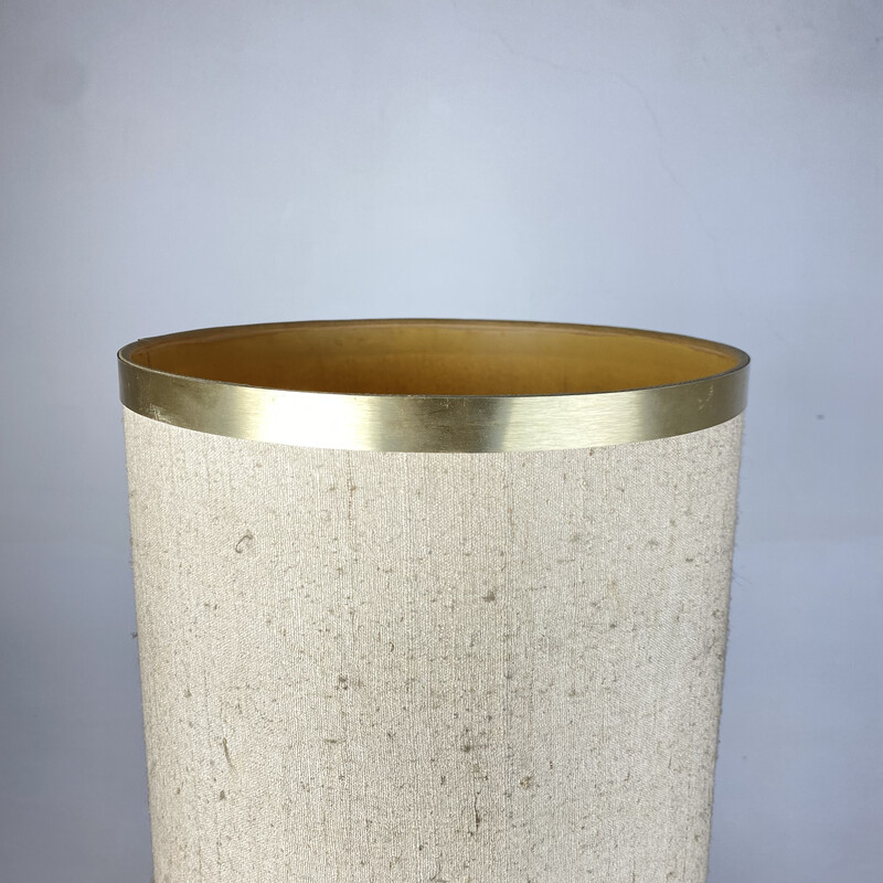 Vintage table lamp in solid brass by Luciano Frigerio, 1970