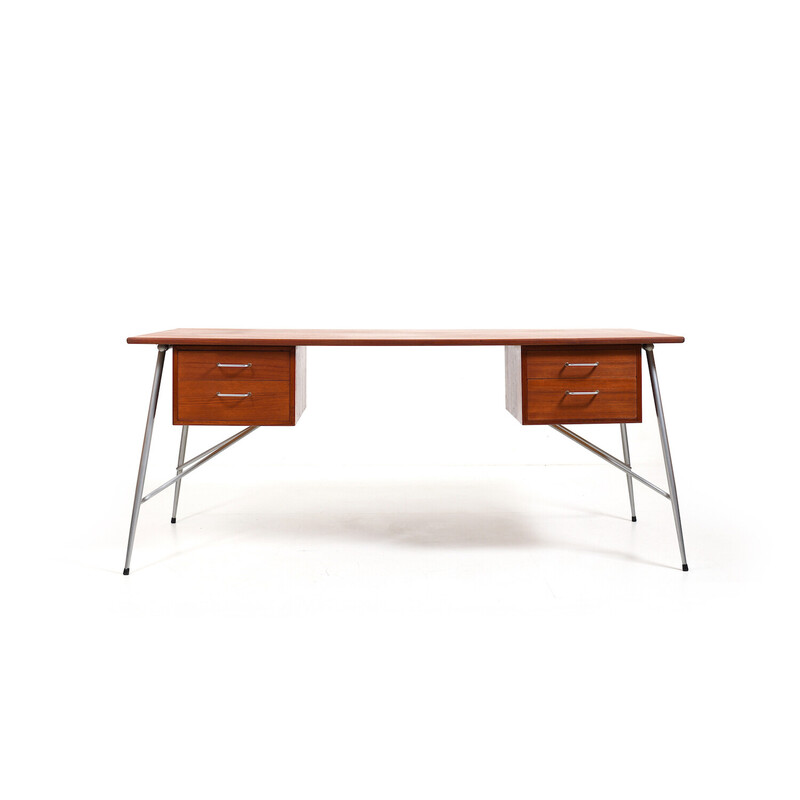 Vintage teak desk mod.202 by Børge Mogensen for Søborg Møbler, Denmark 1953