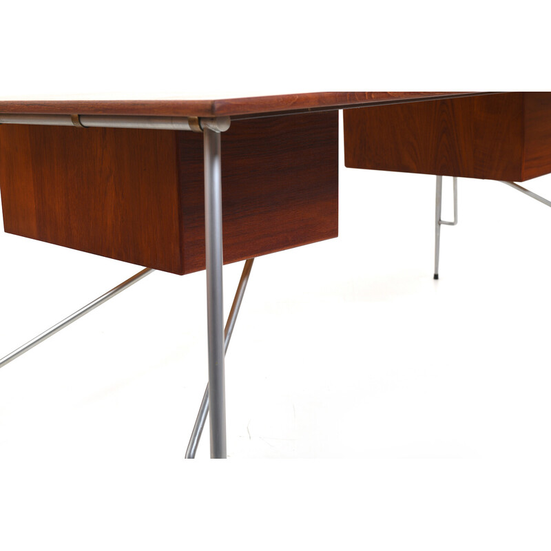 Vintage teak desk mod.202 by Børge Mogensen for Søborg Møbler, Denmark 1953