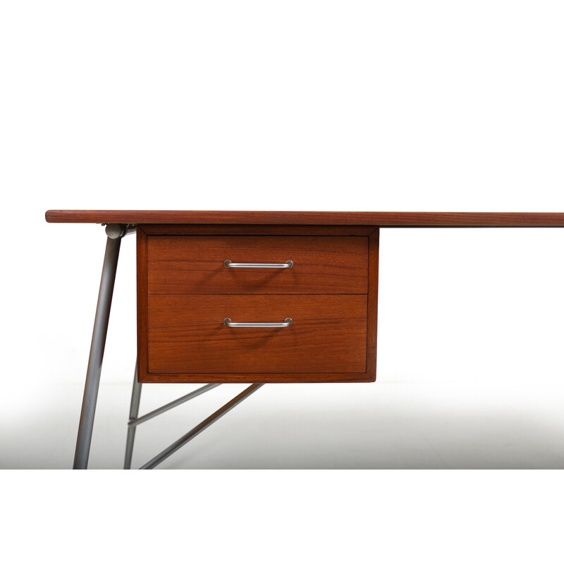 Vintage teak desk mod.202 by Børge Mogensen for Søborg Møbler, Denmark 1953