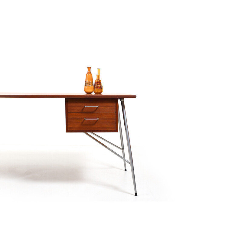 Vintage teak desk mod.202 by Børge Mogensen for Søborg Møbler, Denmark 1953