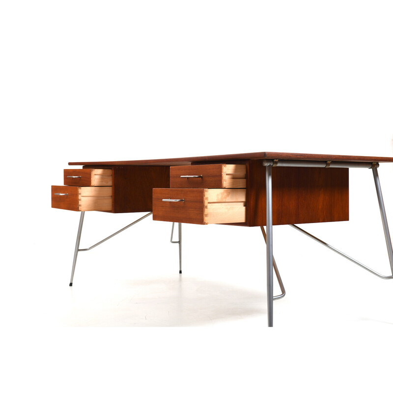 Vintage teak desk mod.202 by Børge Mogensen for Søborg Møbler, Denmark 1953