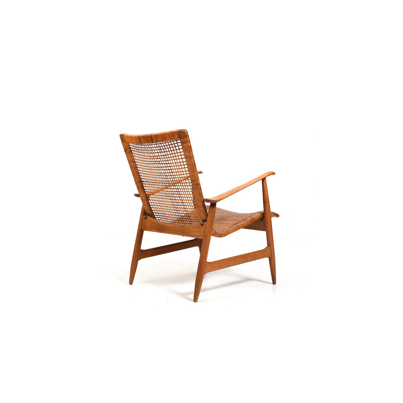 Vintage beechwood armchair by Ib Kofod-Larsen, 1950