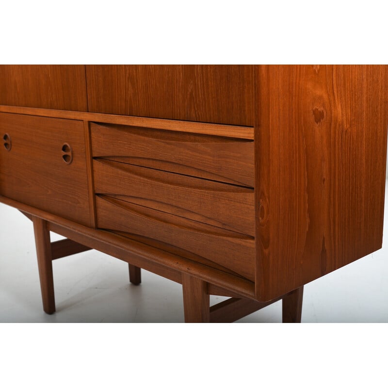 Vintage teak wardrobe by Niels Clausen for N.C.Møbler, Denmark 1960