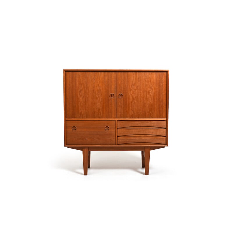 Vintage teak wardrobe by Niels Clausen for N.C.Møbler, Denmark 1960