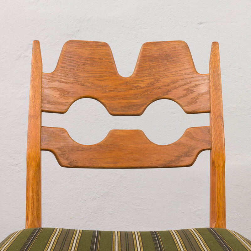 Vintage oak razor chair by Henning Kjaernulf for Nyrup, Denmark 1960