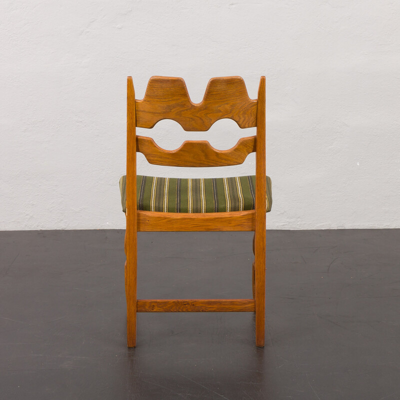 Chaise à rasoir vintage en chêne par Henning Kjaernulf pour Nyrup, Danemark 1960