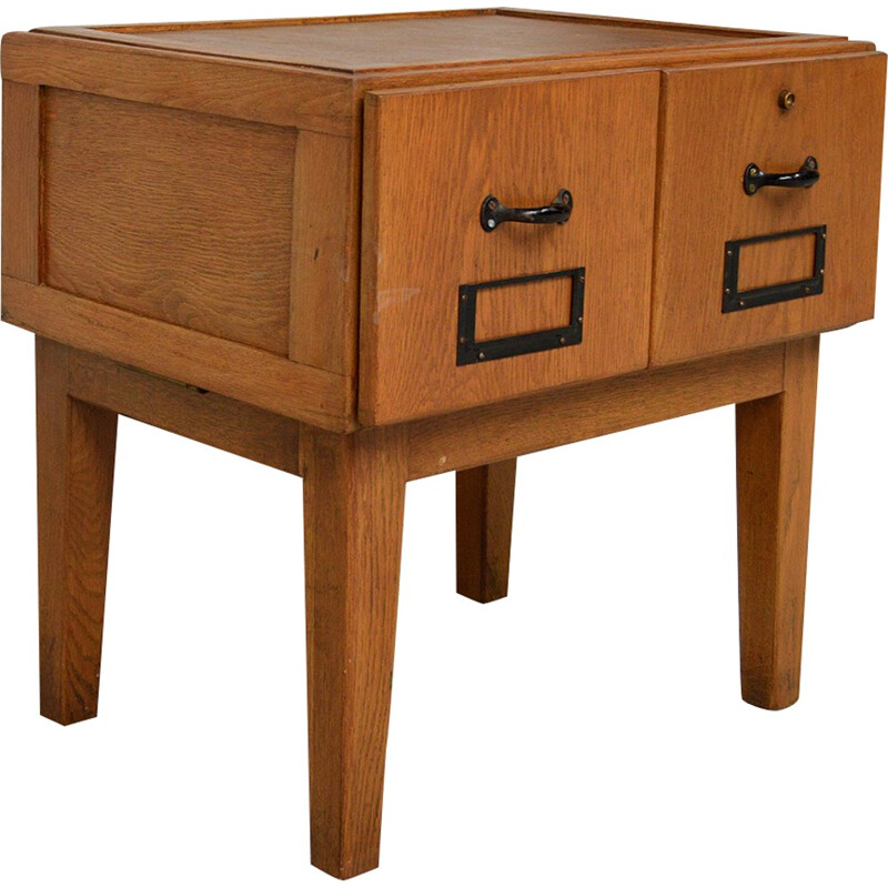 Small nightstand in solid wood - 1940s