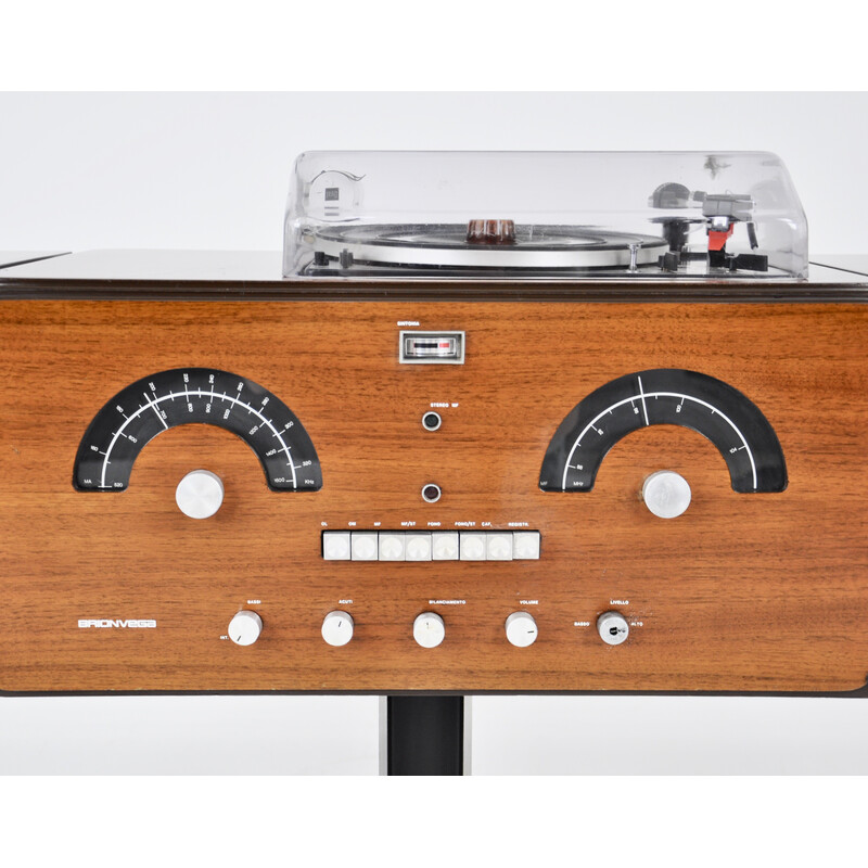 Rádio estéreo vintage RR-126 de Pier Giacomo e Achille Castiglioni para Brionvega, 1960