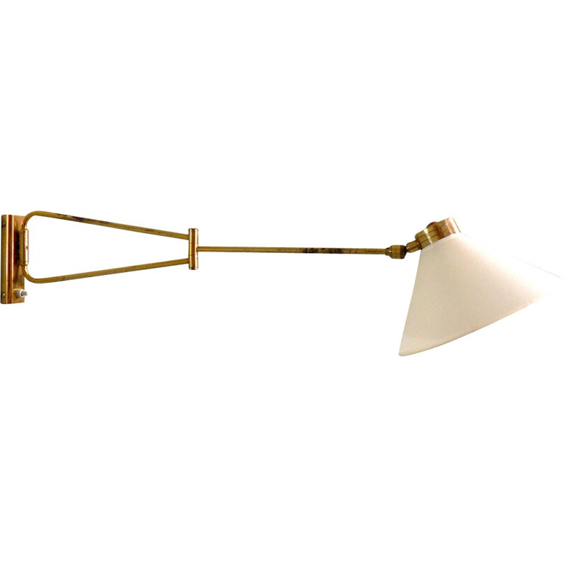 Double-armed Lunel wall lamp by  René Mathieu - 1950s