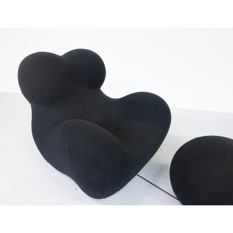 Vintage "Big Mama" armchair and ottoman by Gaetano Pesce for B et B, Italy