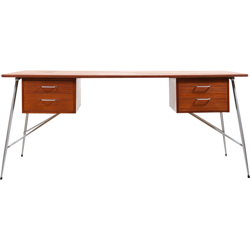 Vintage teak desk mod.202 by Børge Mogensen for Søborg Møbler, Denmark 1953