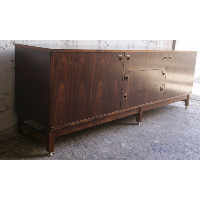Vintage rosewood sideboard by André Monpoix - 1960s