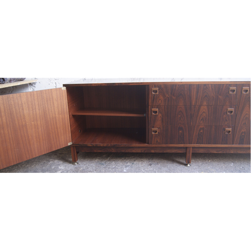 Vintage rosewood sideboard by André Monpoix - 1960s