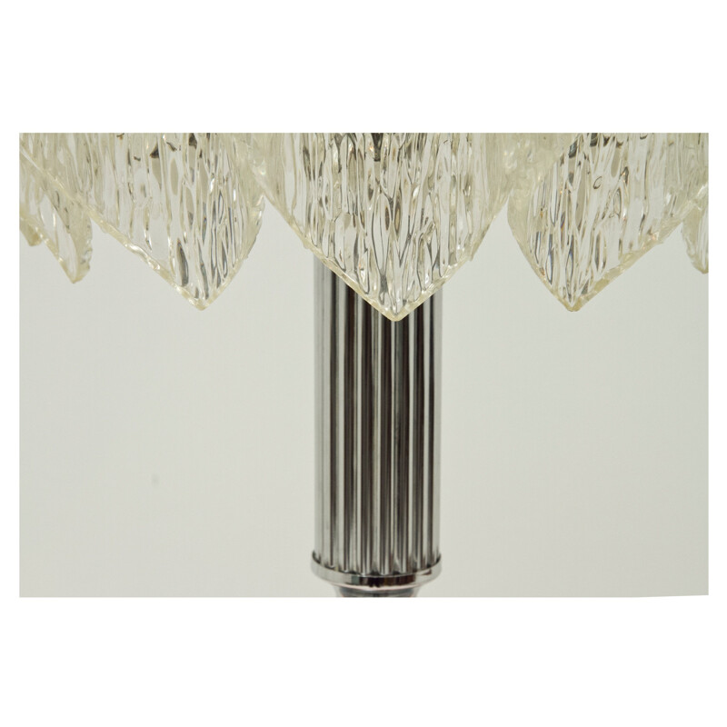 Lampada da tavolo in vetro tedesco vintage - 1960