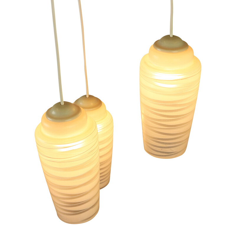 Tri cone pendant hanging light by Philips - 1960s
