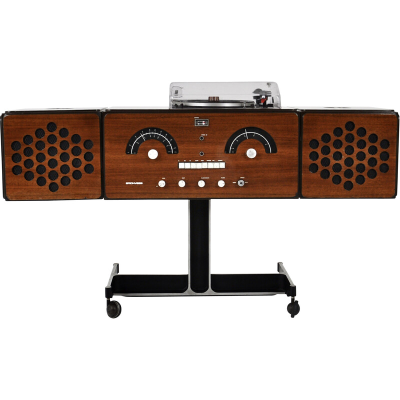 Radio stereo d'epoca RR-126 di Pier Giacomo e Achille Castiglioni per Brionvega, 1960