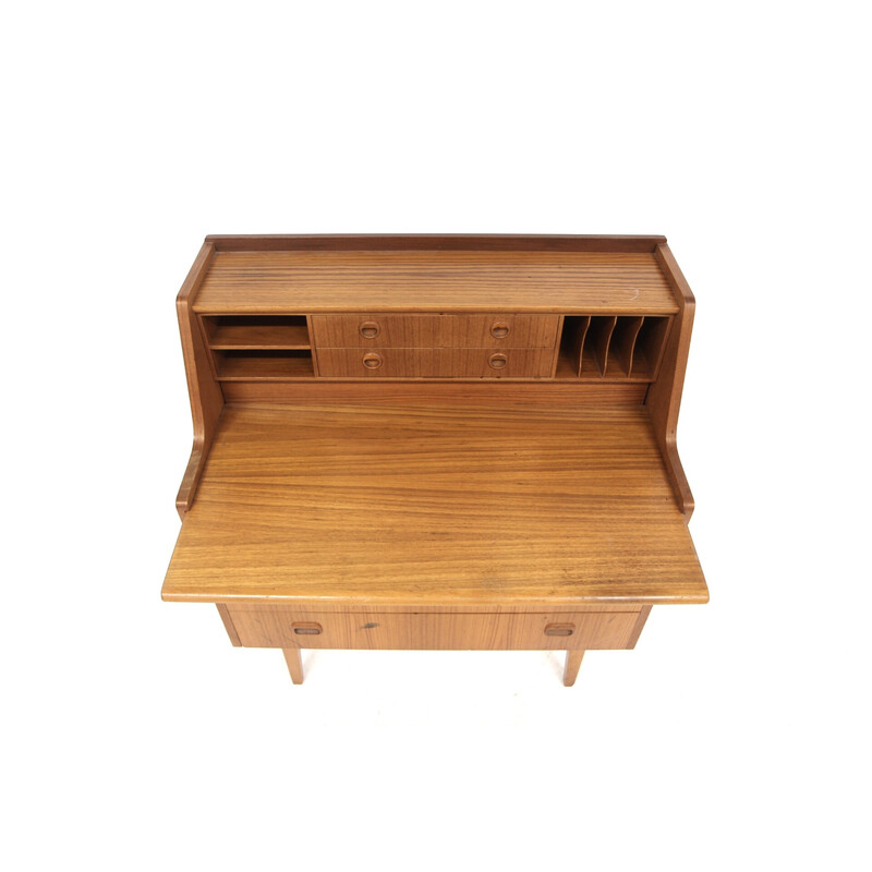 Vintage Scandinavian secretary in teak, Sweden 1960