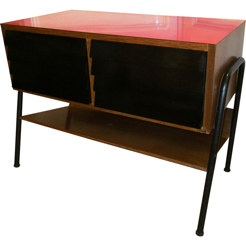 Hifi formica and wood furniture by Manufrance - 1960s