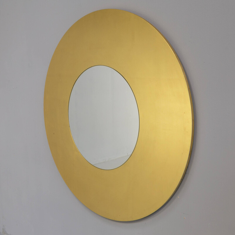 Vintage mirror "Lago Dorato" by Lella and Massimo Vignelli for Morphos, 1990