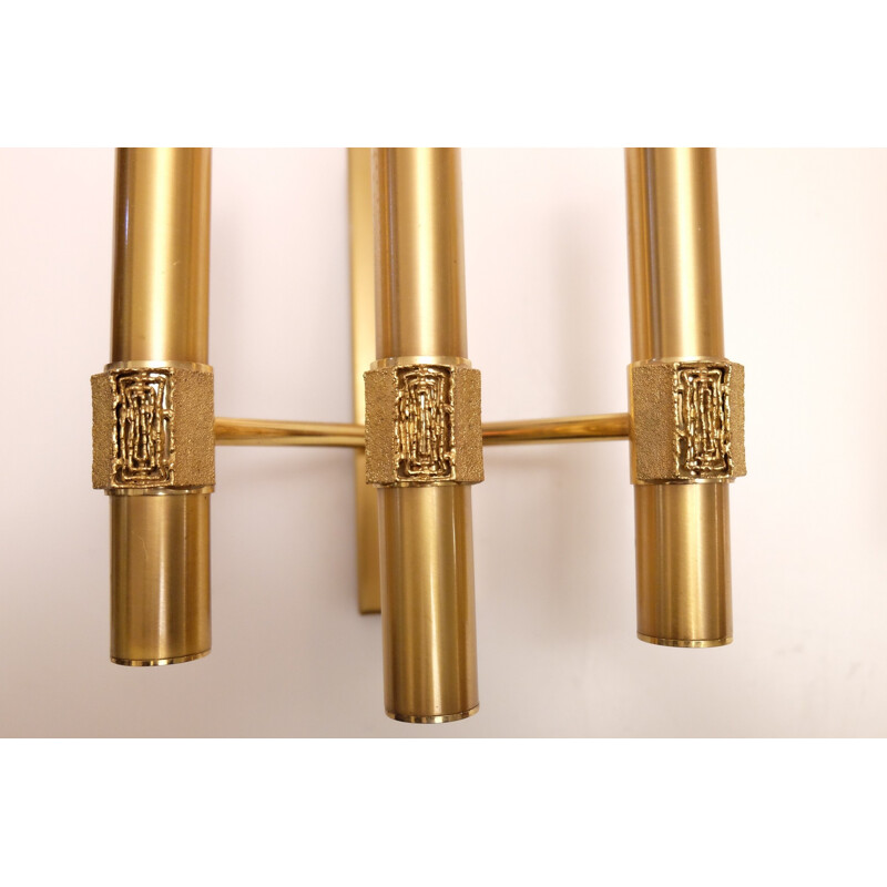 Vintage Brass Sconce by Angelo Brotto for Esperia - 1970s