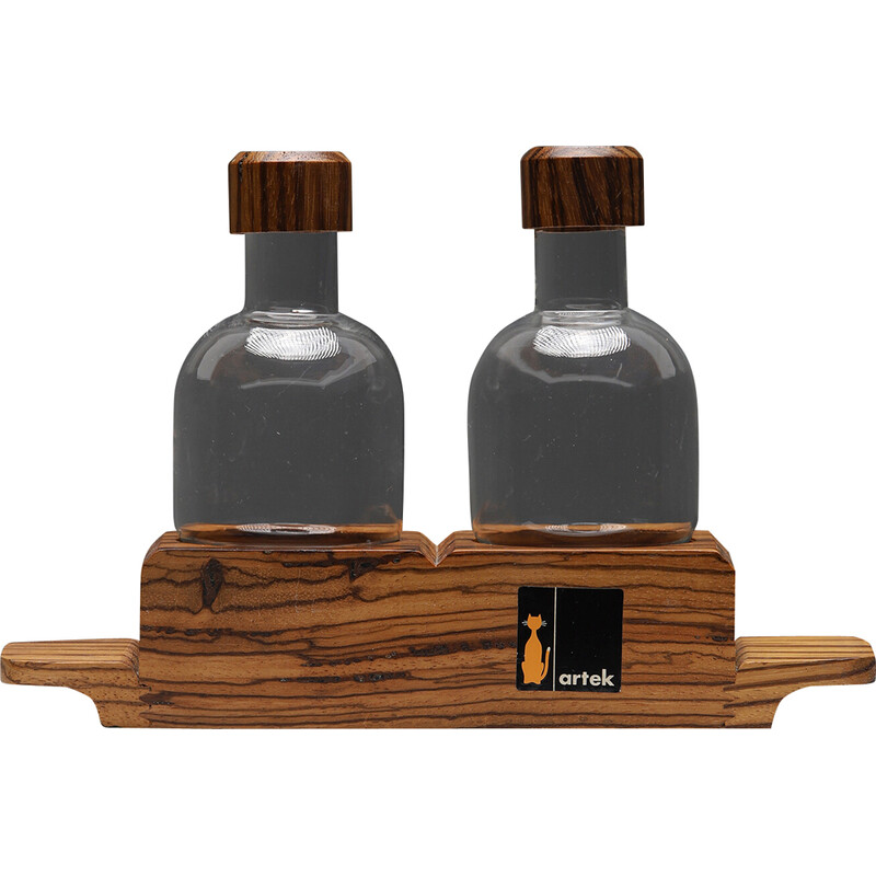 Vintage olive oil and vinegar set by Artek, 1960