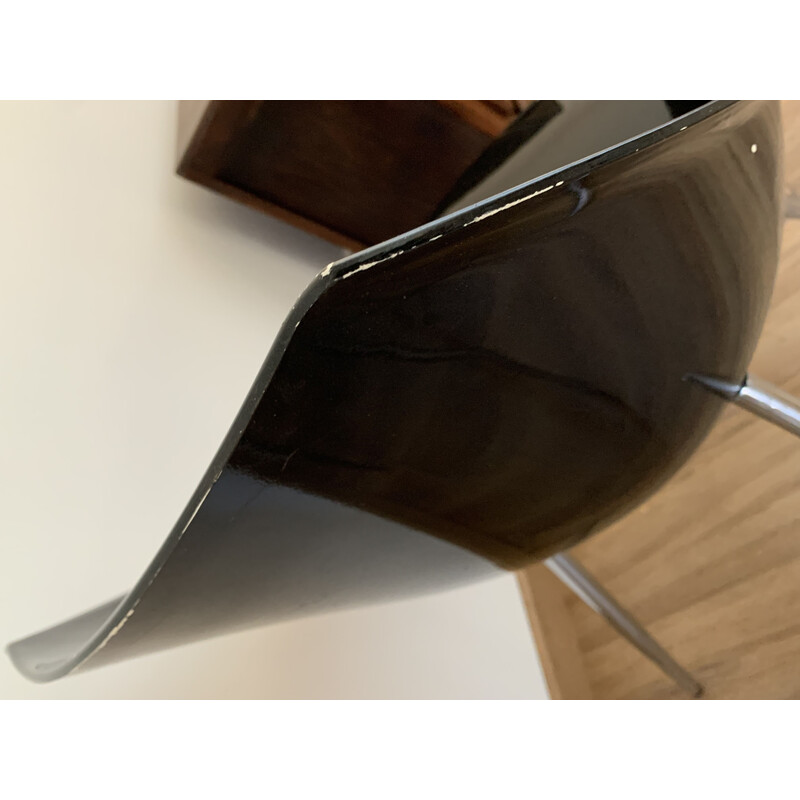 Par de cadeiras Lago vintage brancas e pretas de Philippe Starck